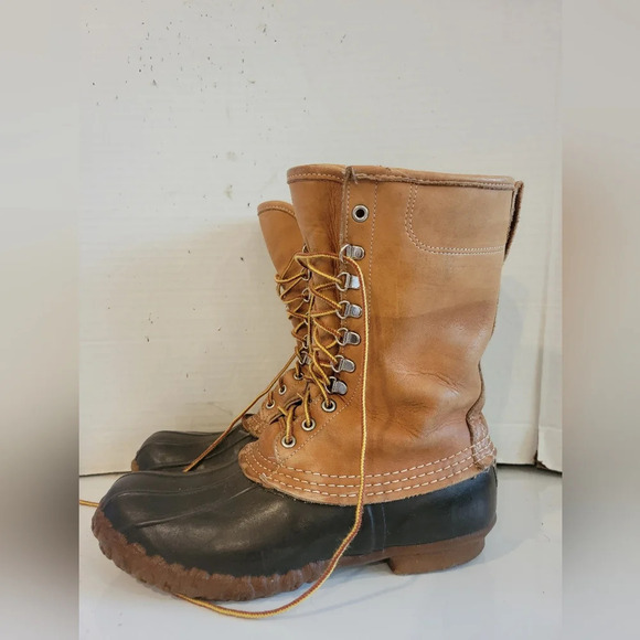 MEN\'S - L.L. BEAN LEATHER HUNTING BOOTS -‎ WATERPROOF (sz 8) main image 7